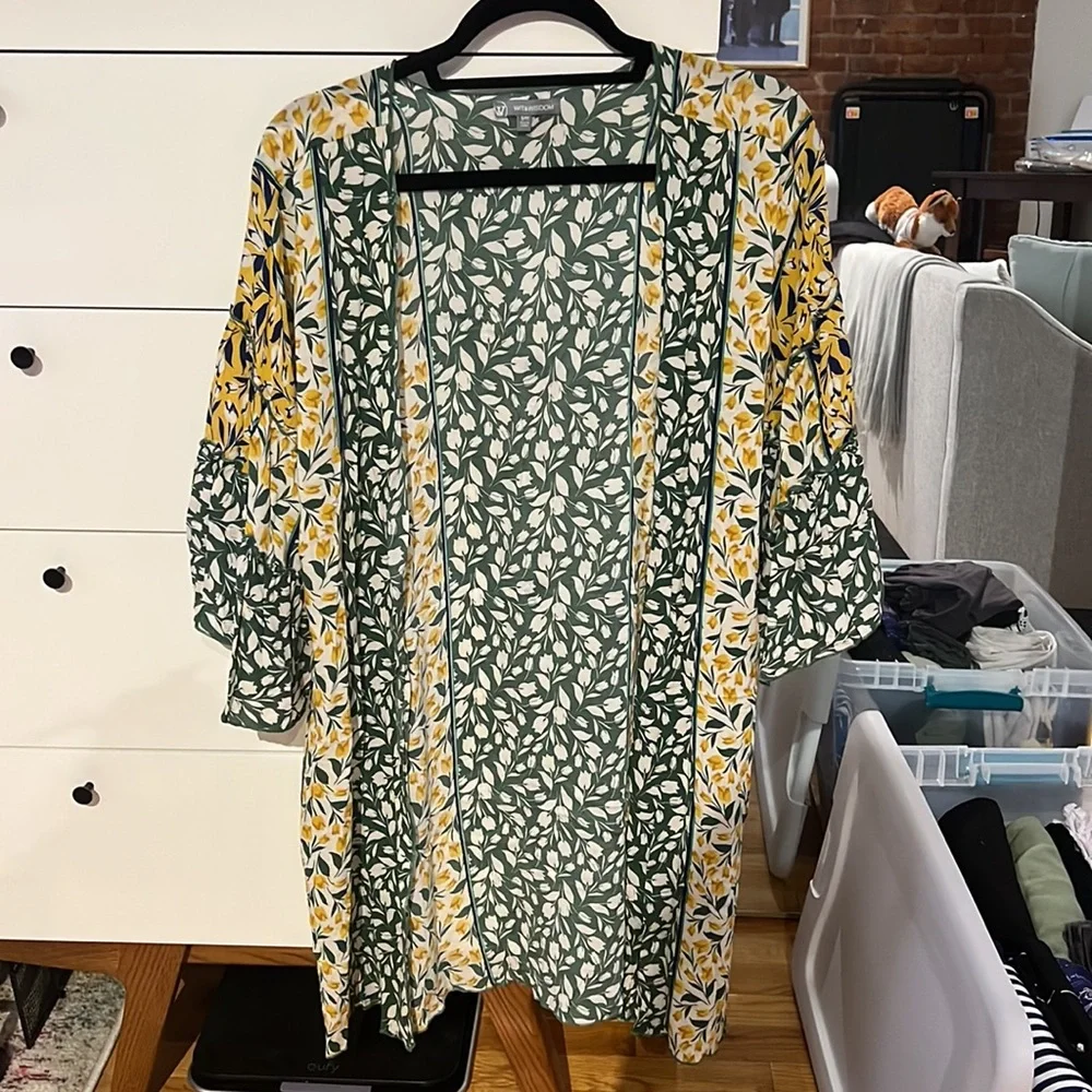 Floral Open Front Kimono/Jacket - Picture 3 of 6